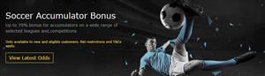 Get up to 70% bonus on winning accas with bet365's Soccer Accumulator Bonus